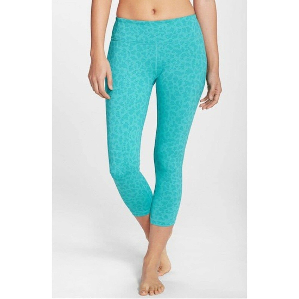 Zella Teal/Aqua Activewear Leggings Size Small
